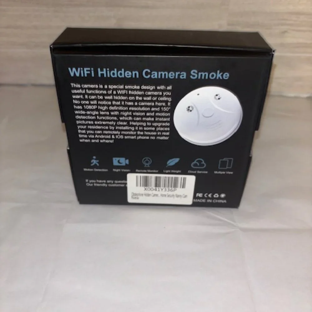 Wifi Hidden Camera Smoke, White